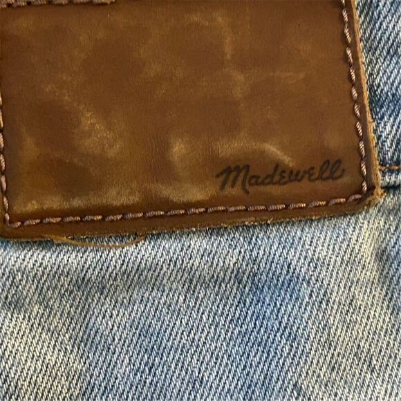 Madewell Women's Wide Leg Crop Jeans Blue Size 24 Exposed Button - Picture 6 of 16